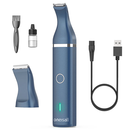 N5-2 Paw Trimmer for Dogs, 2 in 1 Low Noise Dog Paw Trimmer for Grooming, Pet Hair Grooming Trimmer, Teal